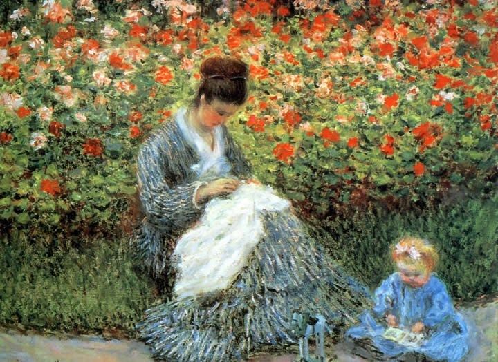 Claude Monet Camille Monet with a child 1875